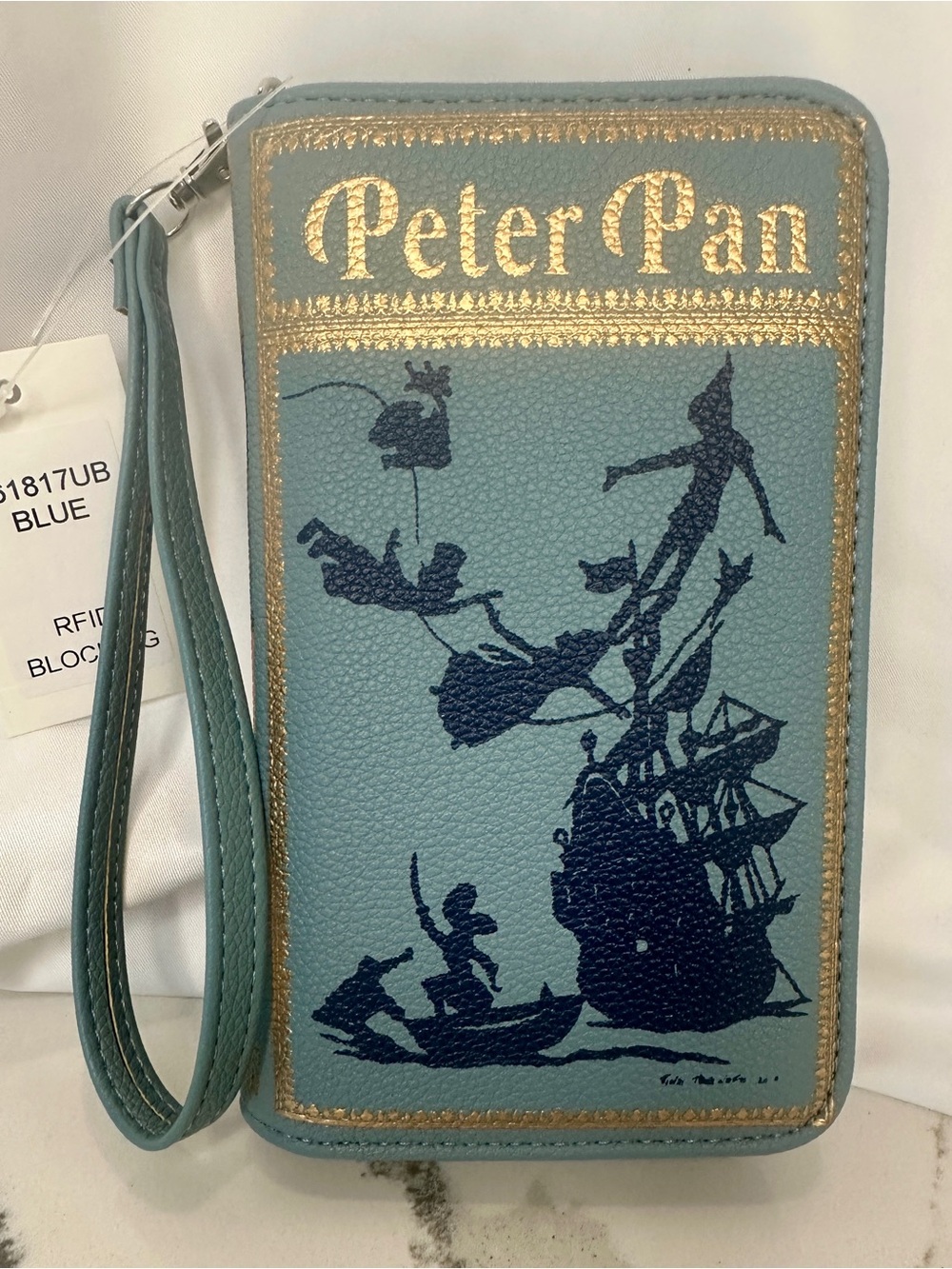 Peter Pan Book Wallet Wristlet – RFID Blocking – Sold Out Everywhere – NWT